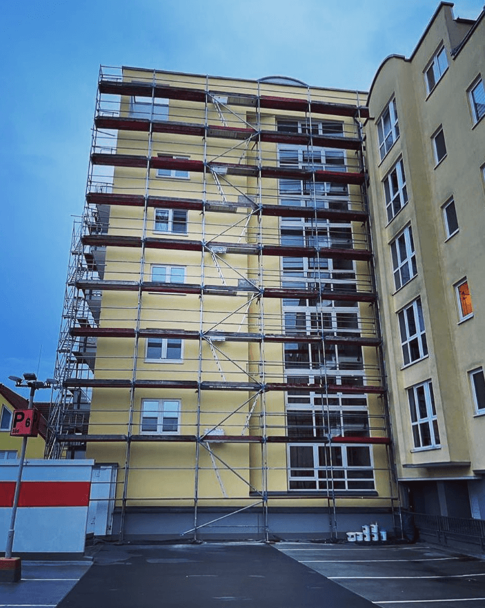 Can Gerüstbau Hochhaus