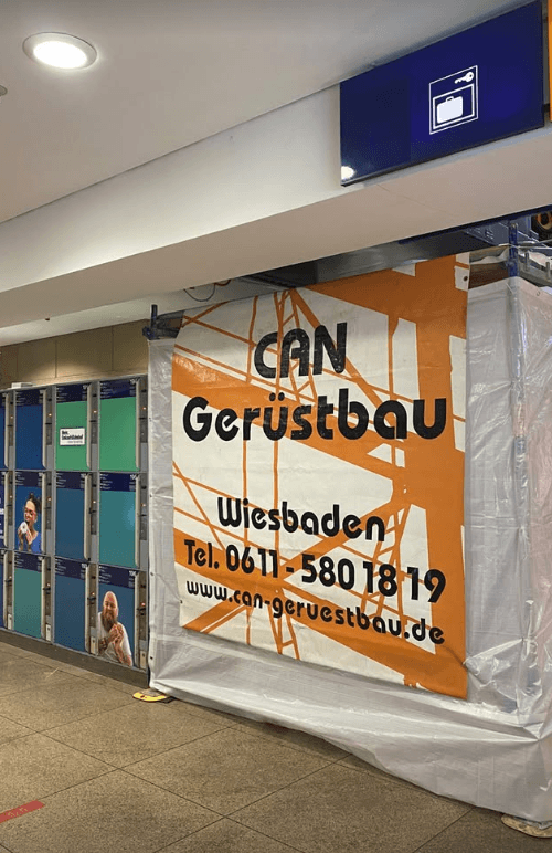 Can Gerüstbau Plakat 
