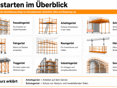 Infografik Gerüstarten